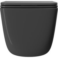 Унитаз Point Меркурий подвесной Графит матовый с сиденьем Микролифт арт-PN41831GM — фото 2, Подвесные унитазы