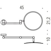 Товар: Косметическое зеркало Colombo Design Specchi с увеличением Хром арт-В9759.CR - фото 2 Косметическое зеркало Colombo Design Specchi с увеличением Хром арт-В9759.CR — фото 2, Косметические зеркала