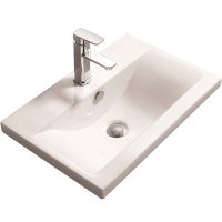 Раковина SantiLine 91 Белая арт-SL-2101 (90) — фото 1, Раковины встраиваемые сверху