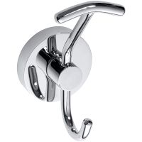 Товар: Двойной крючок Bemeta Omega Хром арт-104105252 - фото 1 Двойной крючок Bemeta Omega Хром арт-104105252 — фото 1, Крючки для полотенец