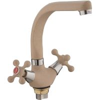 Смеситель для кухни Frap H5408 Бежевый арт-F5408-21 — фото 1, Смесители для кухни
