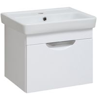 Тумба под раковину Runo Ибица 50 подвесная Белая арт-00000001046 — фото 1, Тумбы под раковину