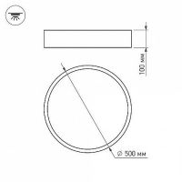 Накладной светильник Arlight Tor Черный Белый арт-022998(1) — фото 5, Накладные светильники