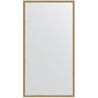 Зеркало Evoform Definite 128х68 в багетной раме - Витое золото 28 мм арт-BY 0743 — фото 1, Зеркала в ванную комнату