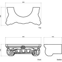 Капитель Европласт 196x170x392 мм арт-1.15.003 — фото 2, Колонны