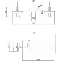 Смеситель для раковины Abber Wasser Kreis Золото матовое арт-AF81121G — фото 3, Смесители для раковины