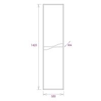 Шкаф пенал Onika Брендон 35.10 У подвесной Камень светлый Бетон крем арт-403565 — фото 7, Пеналы для ванной комнаты