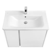 Тумба под раковину Aquaton Стоун 80 подвесная Белая арт-1A228201SX010 — фото 2, Тумбы под раковину