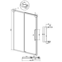 Товар: Душевая дверь Grossman Cosmo 100 профиль Хром стекло прозрачное арт-100.K33.02.100.10.00 - фото 9 Душевая дверь Grossman Cosmo 100 профиль Хром стекло прозрачное арт-100.K33.02.100.10.00 — фото 9, Раздвижные душевые двери