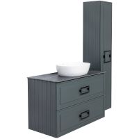 Товар: Тумба под раковину La Fenice Cubo 100 подвесная Серая матовая арт-FNC-01-CUB-G-100-2 - фото 8 Тумба под раковину La Fenice Cubo 100 подвесная Серая матовая арт-FNC-01-CUB-G-100-2 — фото 8, Тумбы под раковину