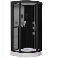 Душевая кабина Grossman GR-241 100x100 профиль Черный стекло прозрачное арт-GR241 — фото 1, Душевые кабины