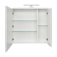 Зеркальный шкаф Aquaton Брук 80 с подсветкой Белый арт-1A200602BC010 — фото 7, Зеркальные шкафы в ванную