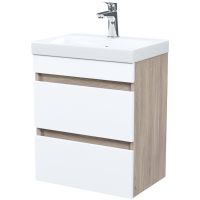 Тумба с раковиной Iddis Zodiac 50 подвесная Белая матовая Дерево арт-ZOD5AB0i95K — фото 1, Тумбы с раковиной