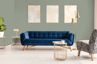 Обои Hygge 77 Colors Флизелин (1*10,05) Зеленый, Однотонные арт-C7 04 — фото 2, Обои для стен