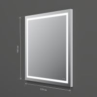 Зеркало AM.PM Gem 65 с подсветкой с механическим выключателем арт-M91AMOX0651WG — фото 9, Зеркала в ванную комнату