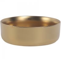 Раковина-чаша Abber Bequem 36 Золото матовое арт-AC2108MMG — фото 3, Раковины накладные