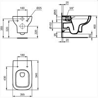 Унитаз биде Ideal Standard I.Life A подвесной Евробелый без сиденья арт-T481801 — фото 4, Подвесные унитазы