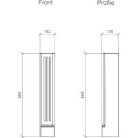Элемент камина Европласт 152x859x170 мм арт-1.64.005 — фото 2, Колонны