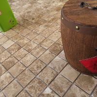 Мозаика Caramelle mosaic Pietrine 7 мм Emperador Light POL 30,5x30,5 см арт-00-00002528 — фото 2, Мозаика