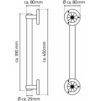 Поручень Ridder Pro Белый арт-А160401 — фото 5, Поручни для ванной