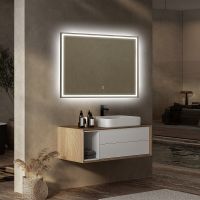 Зеркало Abber See 100 с подсветкой с сенсорным выключателем и диммером арт-AG6115S-1.0 — фото 2, Зеркала в ванную комнату