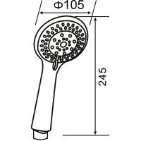 Ручной душ Orange O-Shower Хром арт-OS01 — фото 9, Лейки для душа