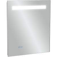 Зеркало Jacob Delafon Parallel 60 с подсветкой и подогревом с сенсорным выключателем и часами арт-EB1430-NF — фото 1, Зеркала в ванную комнату