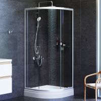 Товар: Душевой уголок AM.PM X-Joy Twin Slide 80х80 профиль Хром матовый стекло прозрачное арт-W88G-205-080MT64 - фото 2 Душевой уголок AM.PM X-Joy Twin Slide 80х80 профиль Хром матовый стекло прозрачное арт-W88G-205-080MT64 — фото 2, Душевые уголки четверть круга