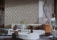 Обои Bernardo Bartalucci Brigida Флизелин (1,06*10,05) Коричневый/Серый, Дамаск/Орнамент арт-84275-7 — фото 2, Обои для стен