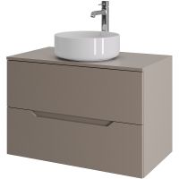 Тумба с раковиной Orange Line 80 подвесная Латте матовый арт-Li-80TuLMDF+B09-360W — фото 7, Тумбы с раковиной