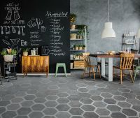 Керамическая плитка Monopole Ceramica Dakota Decor Grafito напольная 20х24 см арт-СП252 — фото 2, Керамическая плитка