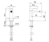 Смеситель для биде Migliore Kvant Черный матовый арт-30437 — фото 2, Смесители для биде