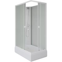 Душевая кабина Niagara Promo 100x80 без гидромассажа арт-P100/80/26Q/MT/BK — фото 1, Душевые кабины