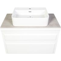 Товар: Тумба с раковиной Orange Modi 75 подвесная Белая арт-Modi-75TU+RA - фото 2 Тумба с раковиной Orange Modi 75 подвесная Белая арт-Modi-75TU+RA — фото 2, Тумбы с раковиной