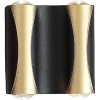 Настенный светильник Crystal Lux Черный Золото арт-CLT 022W2 BL-GO 4000K — фото 1, Бра