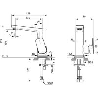Товар: Смеситель для раковины Ideal Standard Tonic II Хром арт-A6333AA - фото 8 Смеситель для раковины Ideal Standard Tonic II Хром арт-A6333AA — фото 8, Смесители для раковины