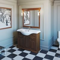 Товар: Тумба под раковину Opadiris Риспекто 105 Орех антикварный ручки Бронза арт-Z0000001784 - фото 4 Тумба под раковину Opadiris Риспекто 105 Орех антикварный ручки Бронза арт-Z0000001784 — фото 4, Тумбы под раковину