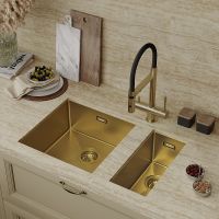 Кухонная мойка Iddis Edifice 20 Золото матовое арт-EDI21B0i77 — фото 3, Кухонные мойки