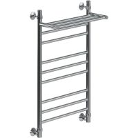 Водяной полотенцесушитель Ника Classic ЛП (Г2) ВП 80/50 с полкой Хром арт-ЛП Г2 ВП 80/50 — фото 1, Водяные полотенцесушители