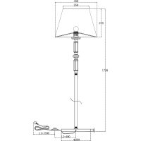 Торшер Maytoni Neoclassic Riverside Белый Хром Прозрачный арт-MOD018FL-01CH — фото 7, Торшеры