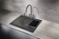 Товар: Ролл-мат Milacio Ultra / нержавеющая сталь / вороненая / 45x36 см арт-MCU.4533.GM - фото 3 Ролл-мат Milacio Ultra / нержавеющая сталь / вороненая / 45x36 см арт-MCU.4533.GM — фото 3, Сушилки для кухонных моек