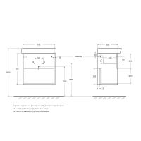 Тумба под раковину BelBagno Neon 60 подвесная Pino Bianco арт-NEON-600-1C-SO-PB — фото 12, Тумбы под раковину