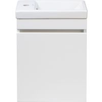 Тумба под раковину Style Line Compact 40 Люкс подвесная Белая арт-СС-00000248 — фото 1, Тумбы под раковину