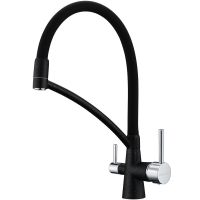 Смеситель для кухни Paulmark Siegen Черный металлик арт-Si213111-418 — фото 1, Смесители для кухни