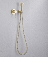 Товар: Гигиенический душ со смесителем Abber Emotion Золото матовое арт-AF8825G - фото 3 Гигиенический душ со смесителем Abber Emotion Золото матовое арт-AF8825G — фото 3, Гигиенические души
