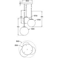Товар: Подвесной светильник Maytoni Modern Basic form Белый арт-MOD321PL-03W - фото 6 Подвесной светильник Maytoni Modern Basic form Белый арт-MOD321PL-03W — фото 6, Подвесные светильники