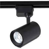 Трековый светильник Crystal Lux Черный арт-CLT 0.31 007 10W BL — фото 1, Трековые светильники