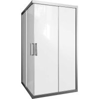 Душевой уголок STWORKI Дублин 100х100 3GW017TTKK000 профиль Хром матовый стекло прозрачное арт-409059 — фото 2, Квадратные душевые уголки