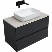 Тумба под раковину Allen Brau Infinity 85 подвесная Антрацит матовый арт-1.21001.AM — фото 12, Тумбы под раковину