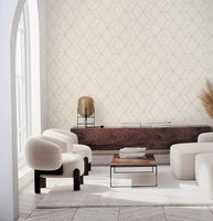 Обои Alessandro Allori Rebecca Винил на флизелине (1,06*10,05) Бежевый/Серый, Геометрия арт-15002-3 — фото 2, Обои для стен